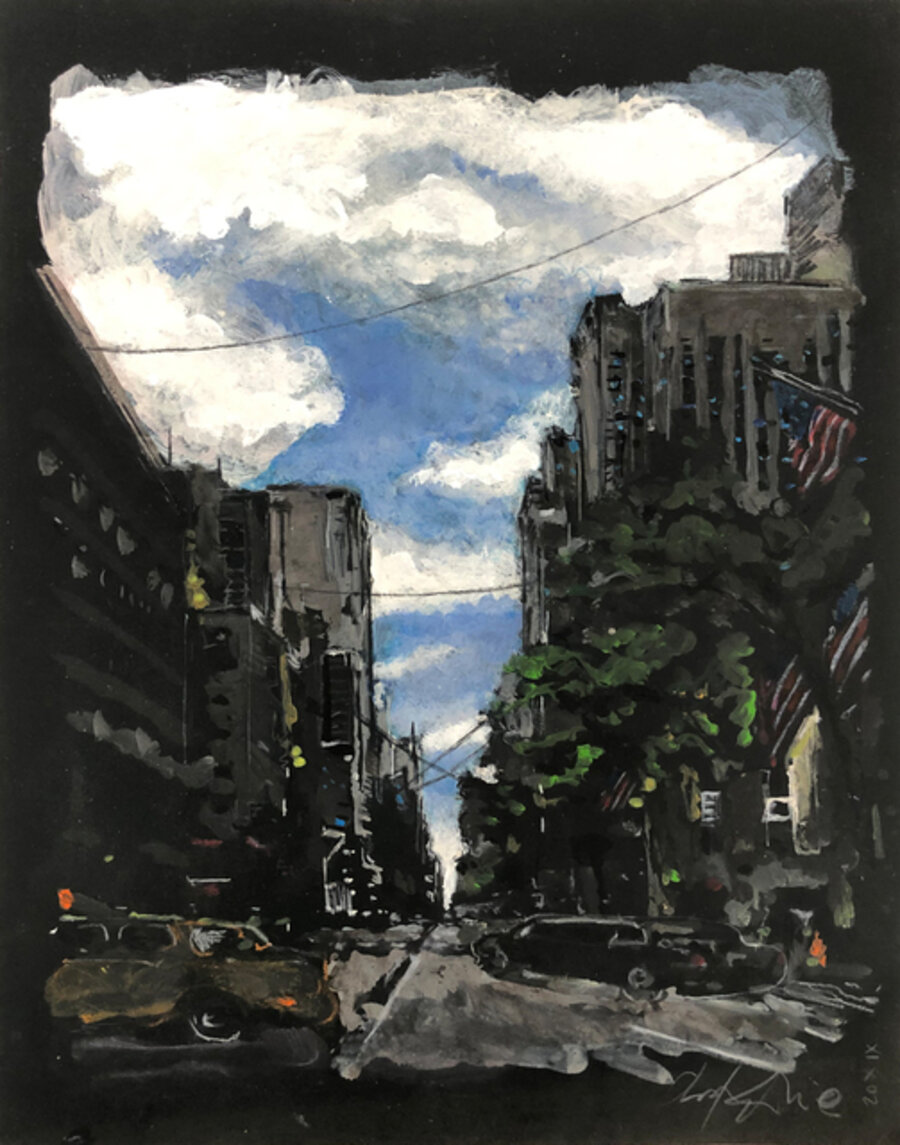 Midtown flags Manhattan