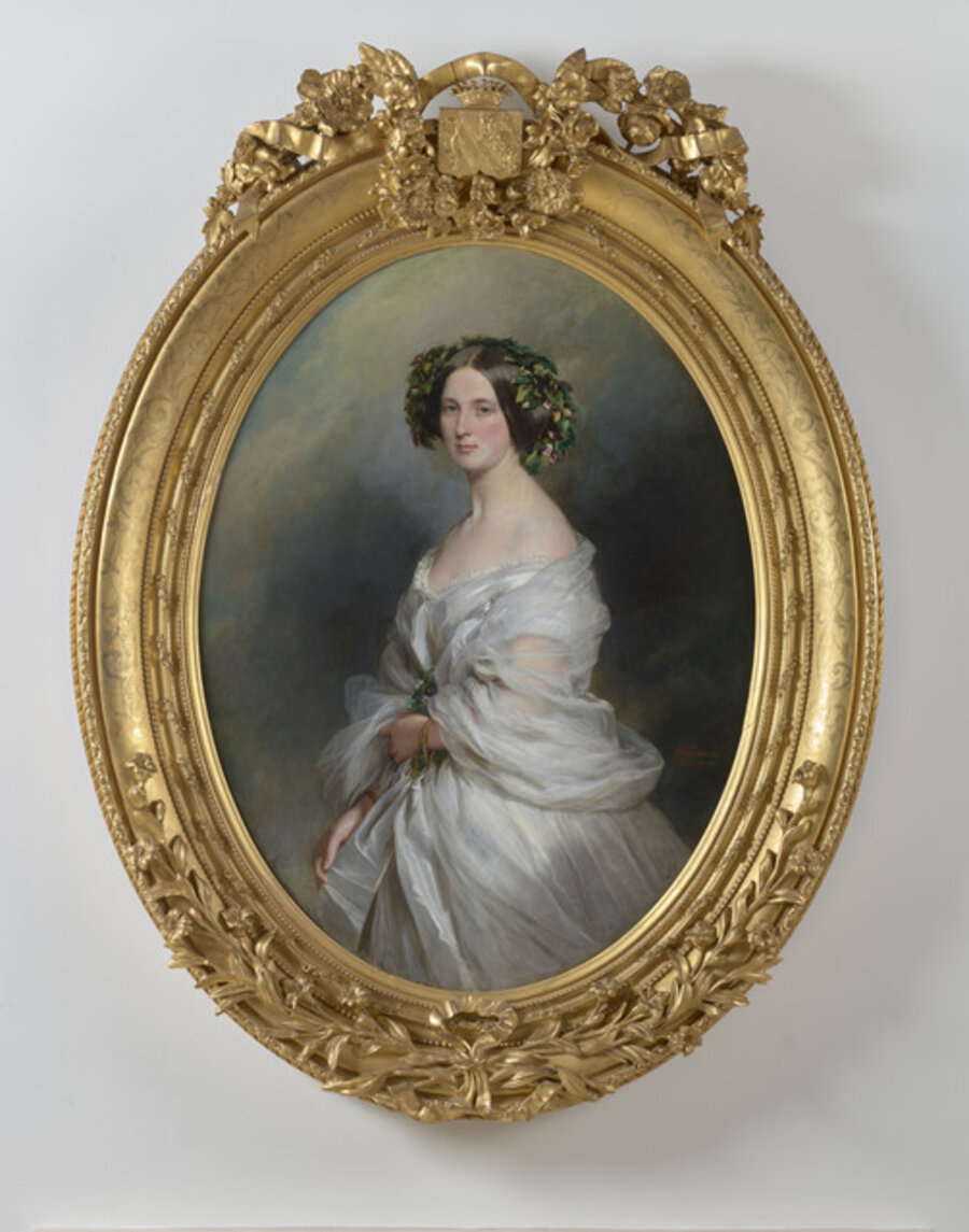 A Portrait of a Lady (thought to be Therese Freifrau Von Bethmann, nee Freiin Vrints V Treuenfeld)