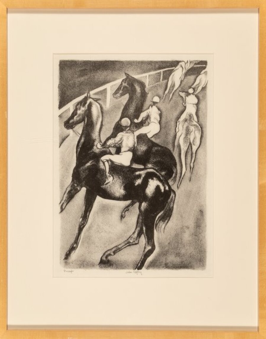 Horses Turning into the Canter