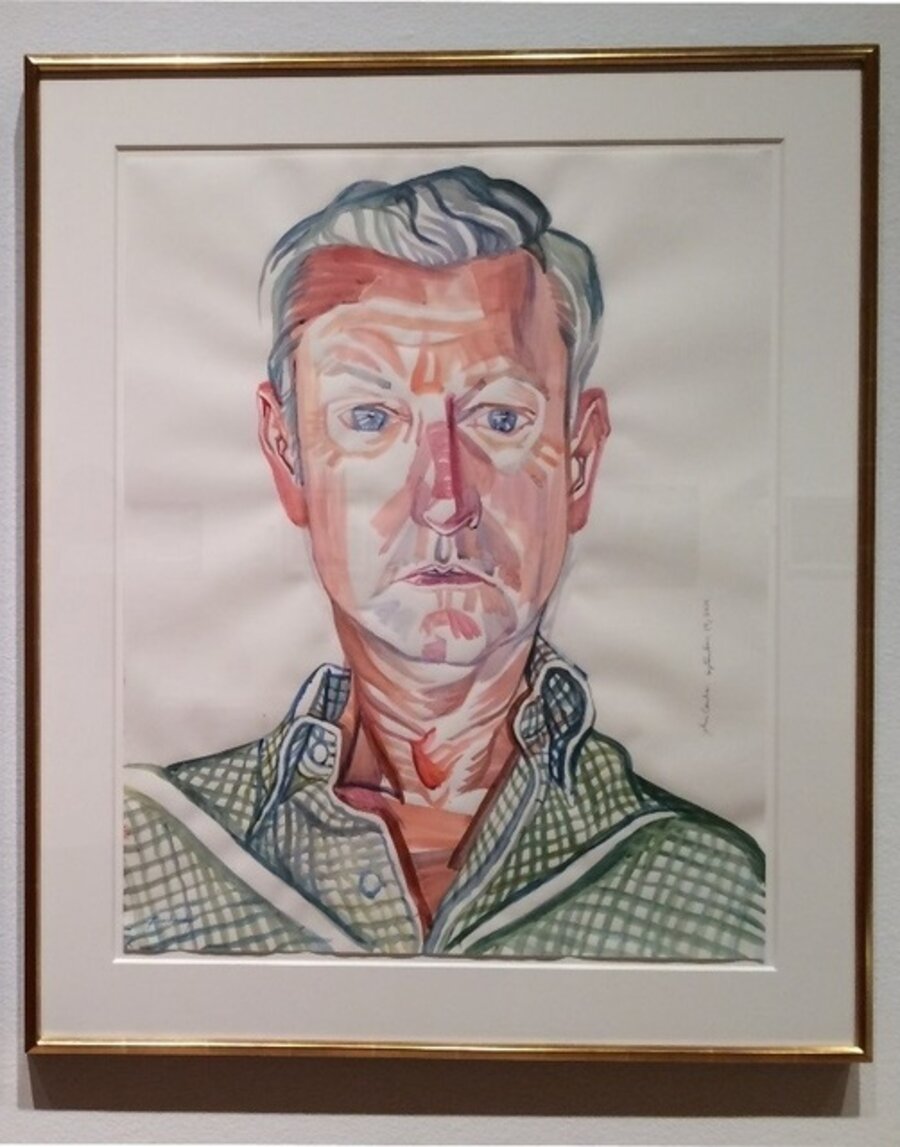 Sample portrait: John Combs, 2011. A portrait of the successful bidder, or person of his/her choice, to be painted at the artist’s studio in Santa Monica.