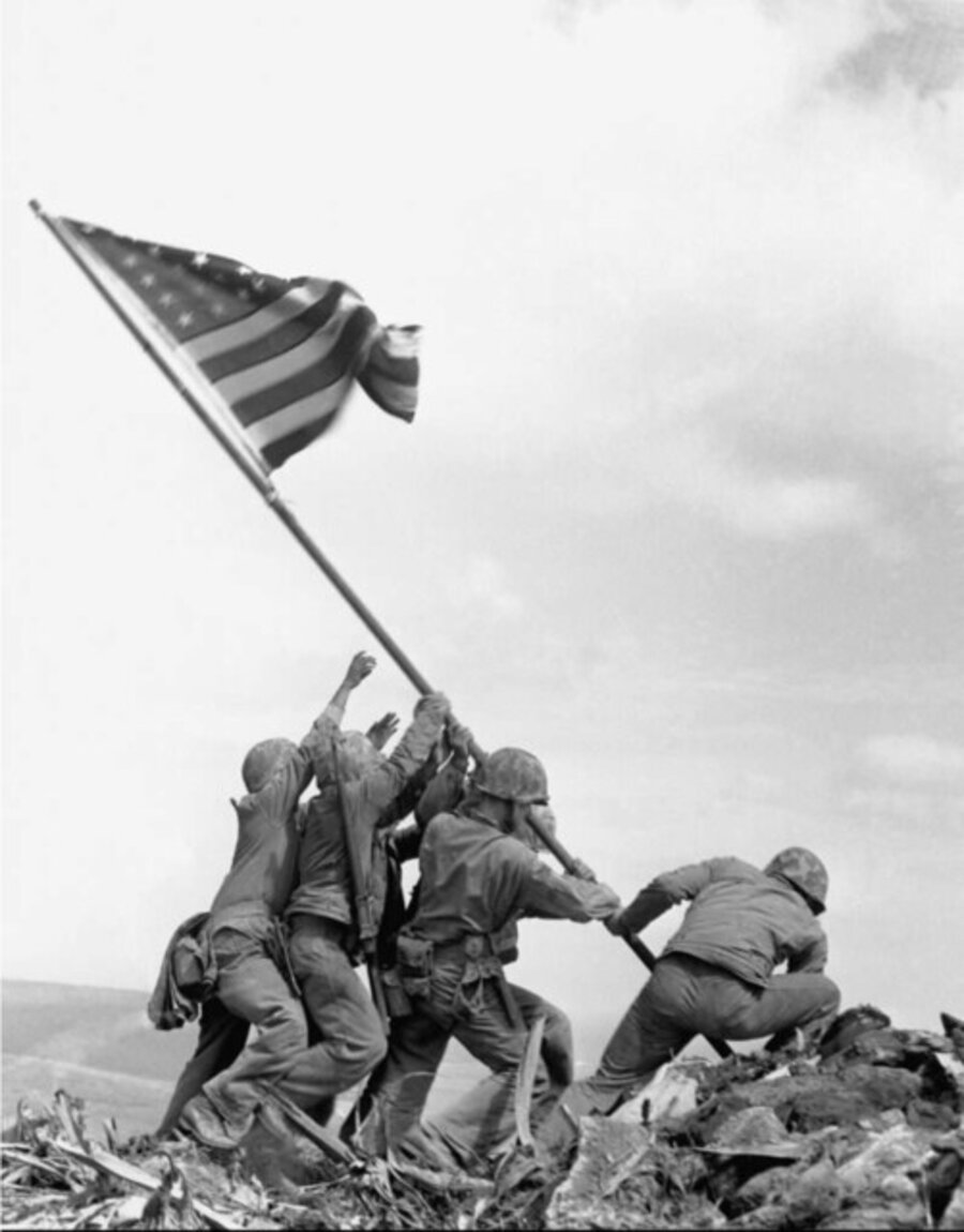 Raising the Flag on Mt. Suribachi, Iwo Jima