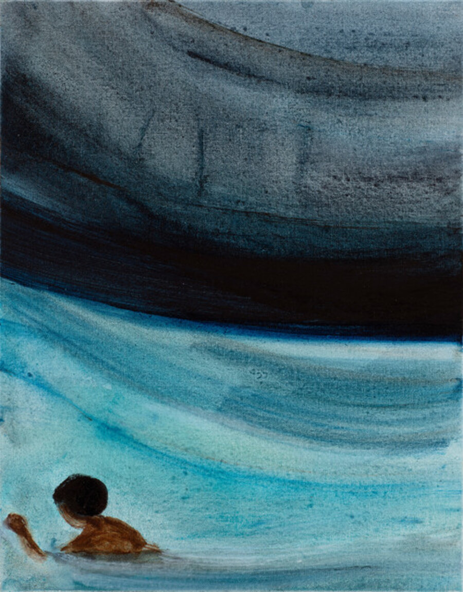 Boy Swimming (Wave)