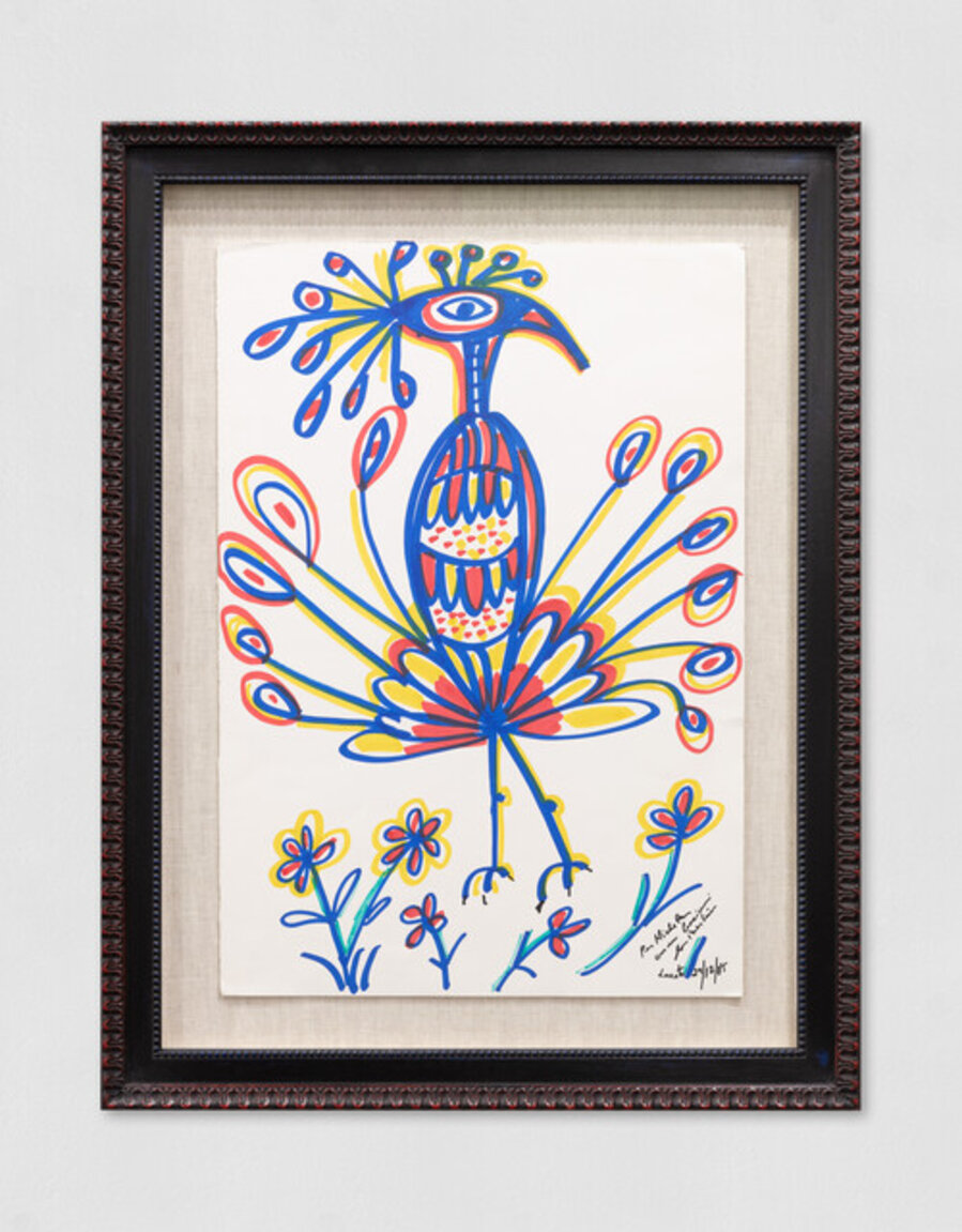Untitled (Bird and Flowers)
