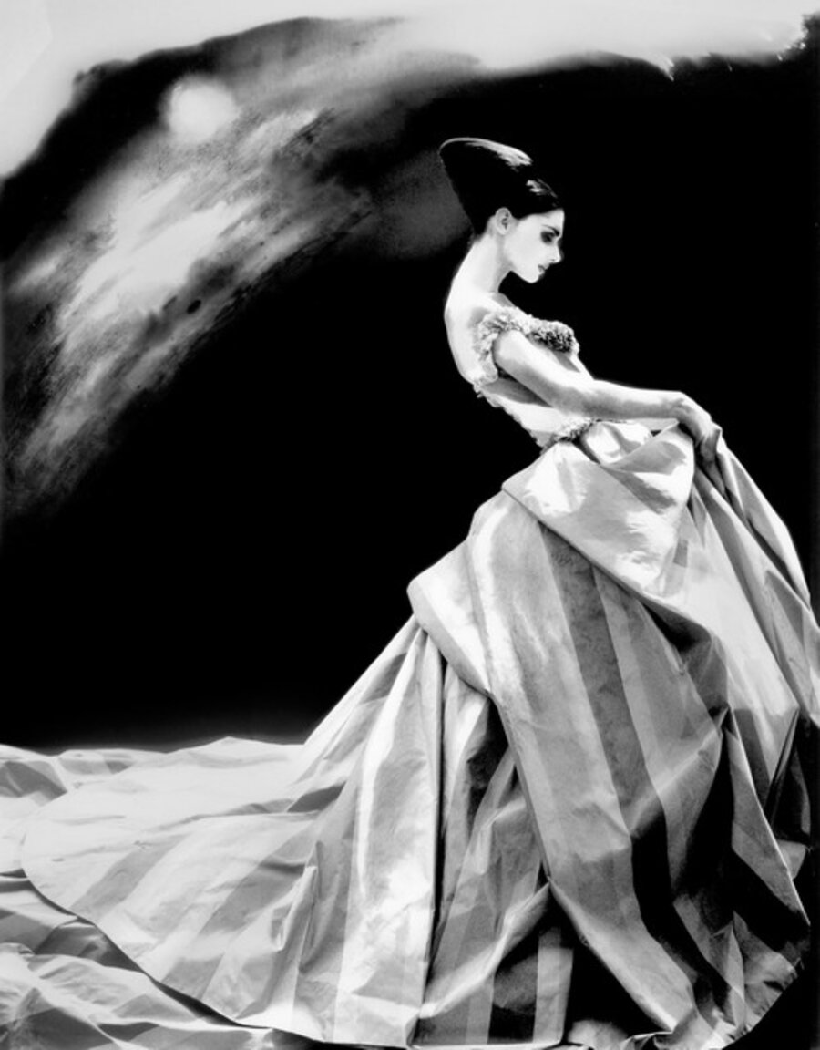 Night Bloom, Anneliese Seubert, ball gown by John Galliano for Haute Couture Givenchy, Paris
