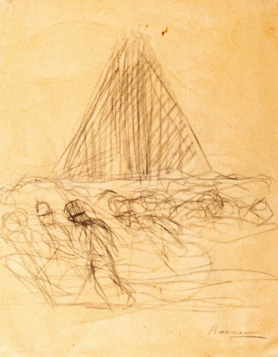 Study for La città che sale