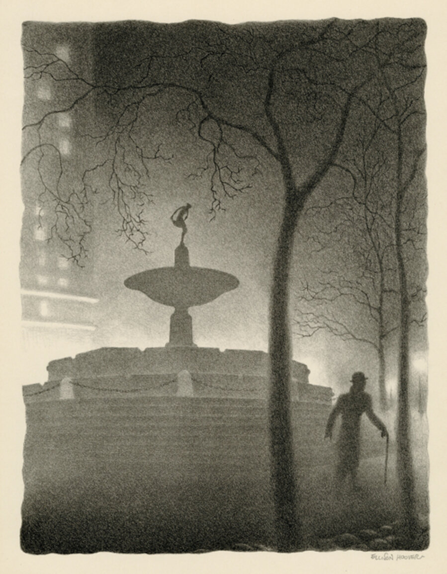 Pulitzer Fountain, Evening
