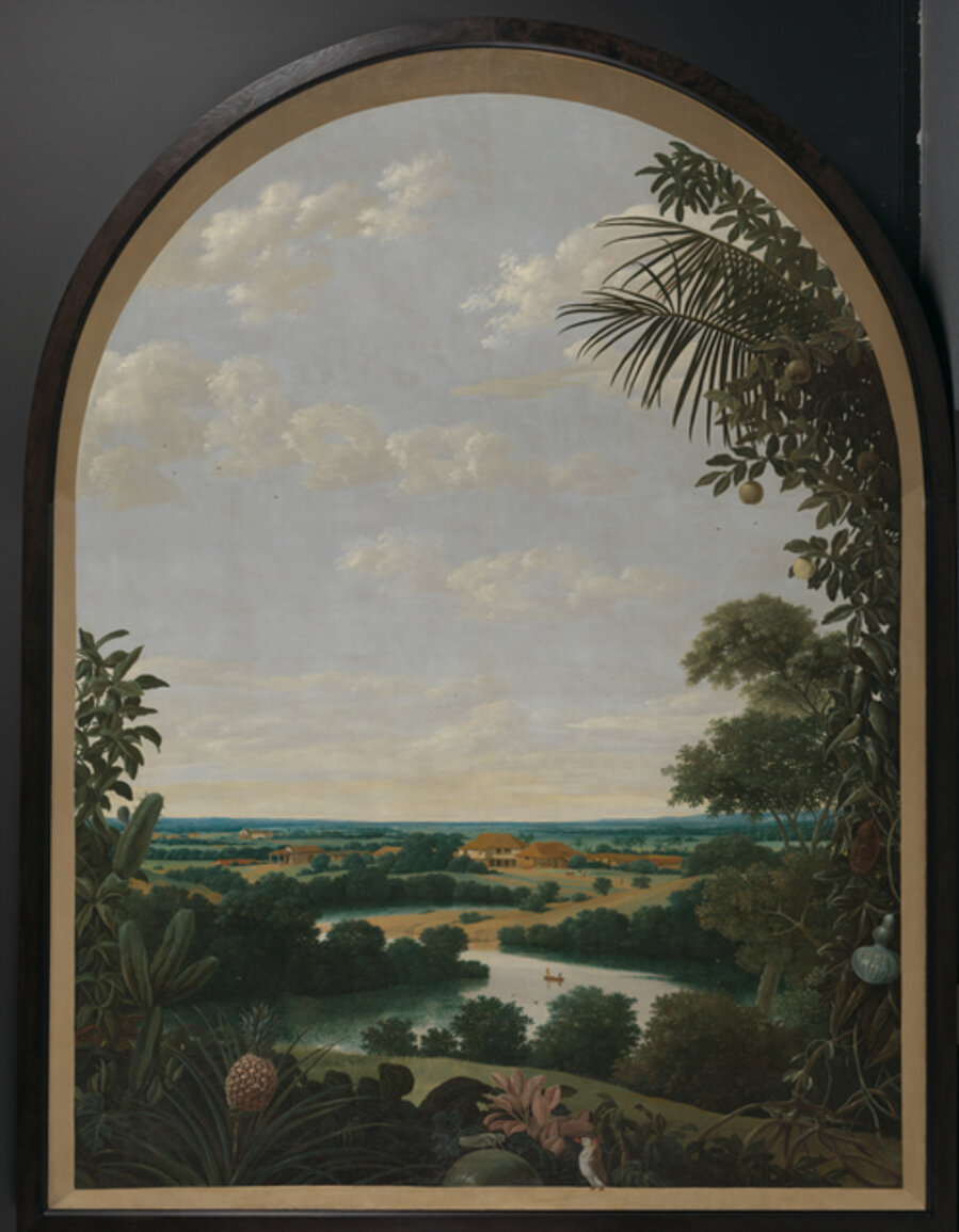 Landscape in Brazil, Frans Jansz Post