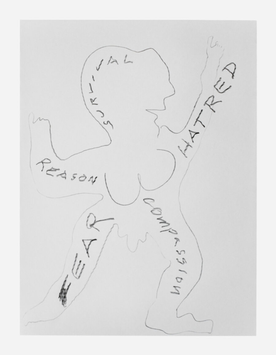 News Animation Drawing - Reason Survival Hatred Compassion