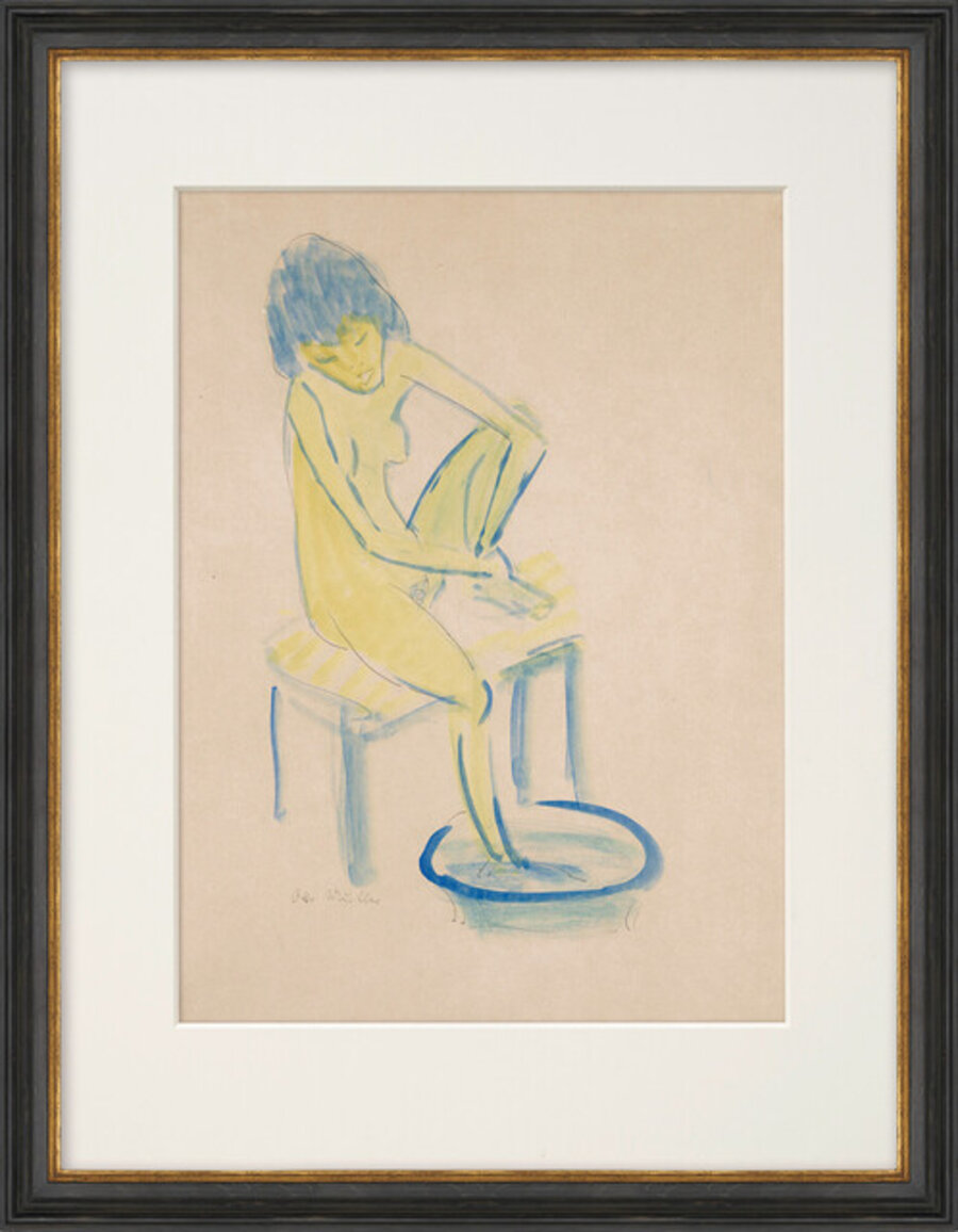 Sich waschender Akt (Nude Washing Herself)