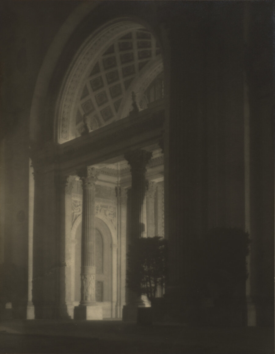 Machinery Hall, West Entrance, at Night