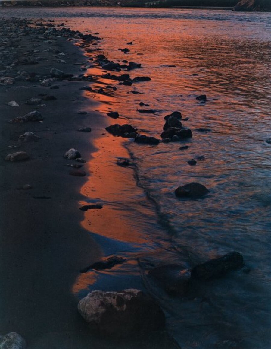 River Edge at Sunset, Below Piute Rapids, San Juan River, Colorado