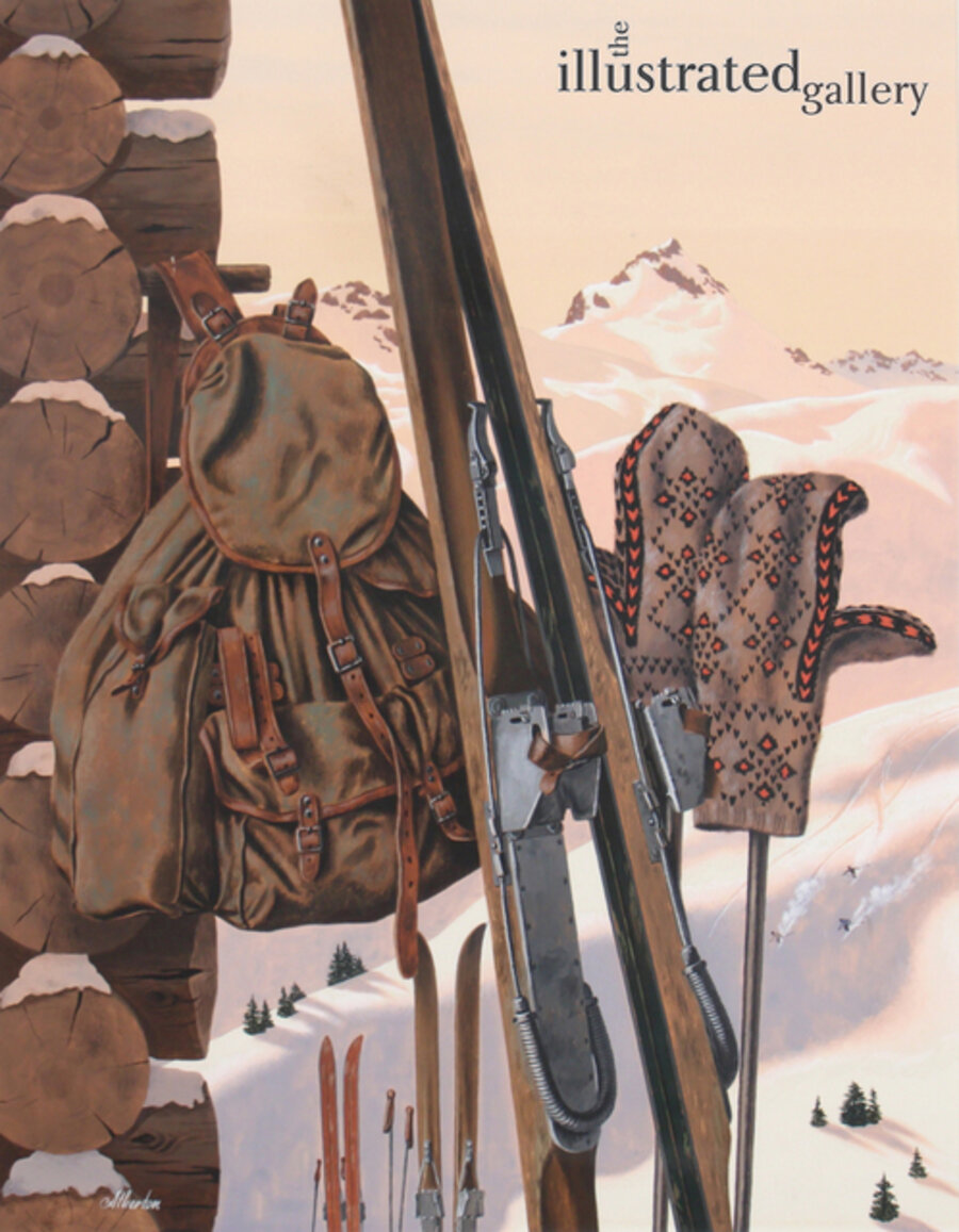 At the Ski Resort, Saturday Evening Post Cover