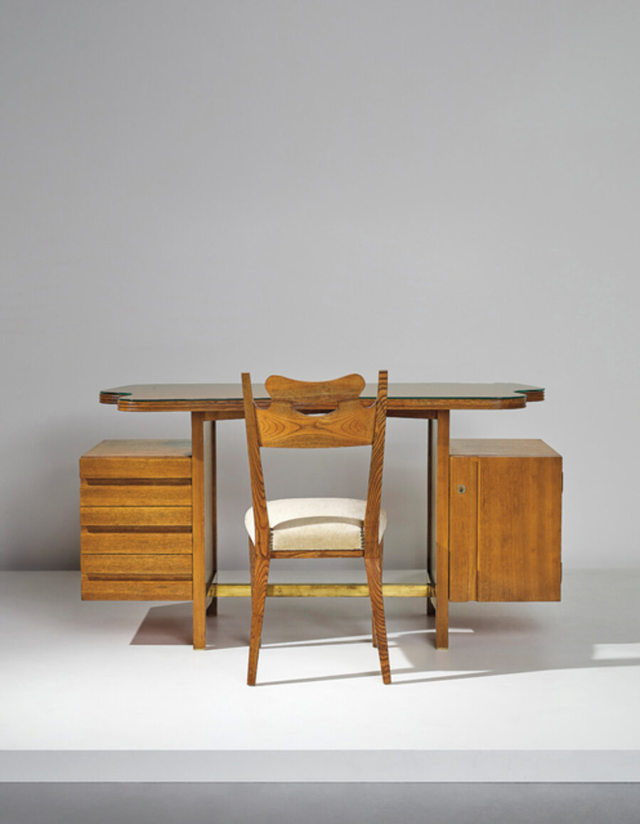 Desk and chair, designed for a private commission, Milan