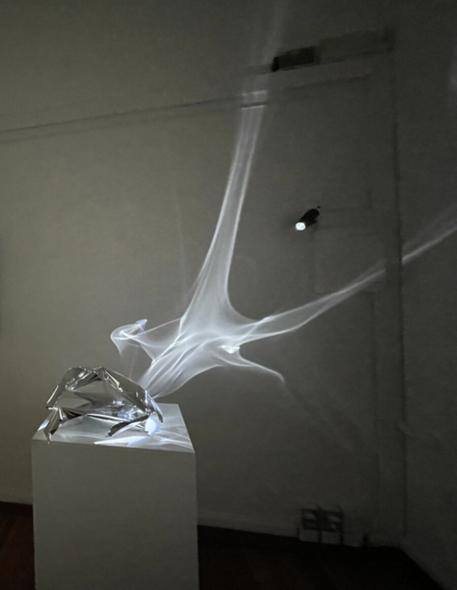 The Bouvet Island, 2022 mirror aluminium hand crushed, 40 x 30 x 20 cm