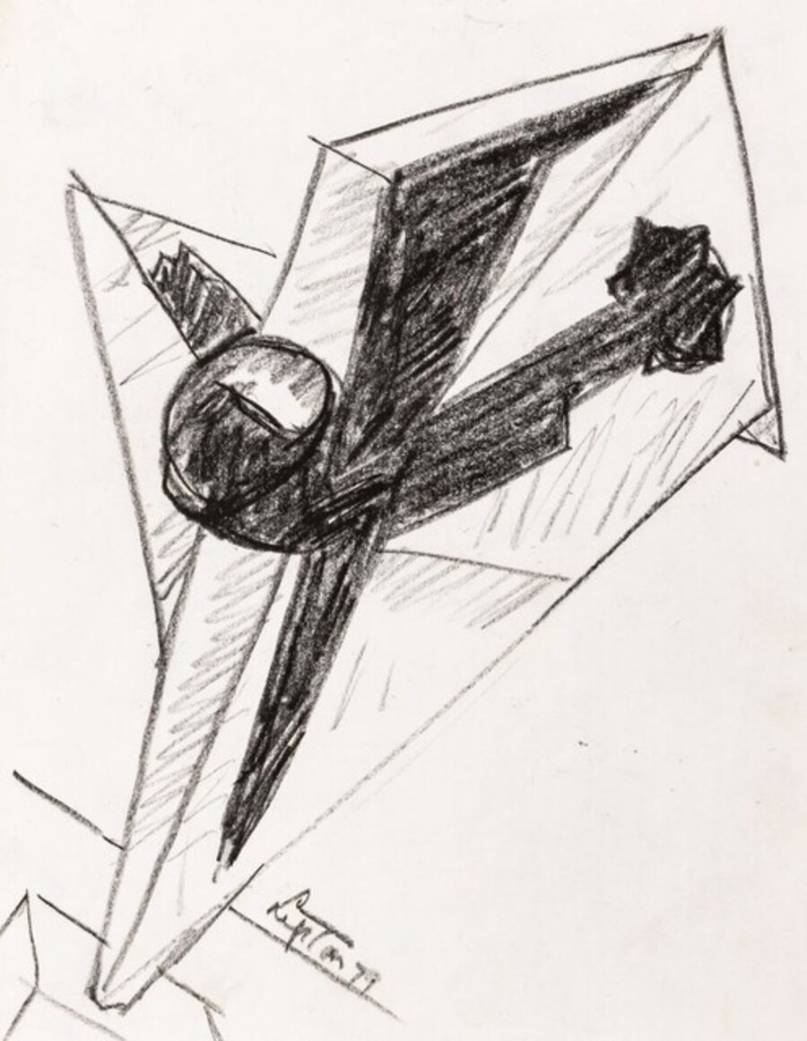 Abstract Expressionist Sculpture Study