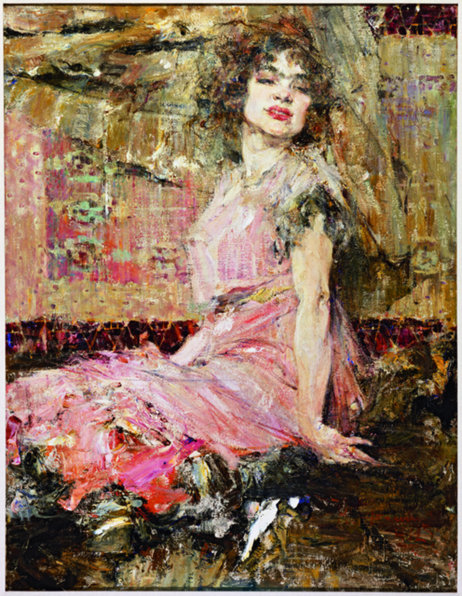 Lady in Pink (Portrait of Natalia Podbelskaya)
