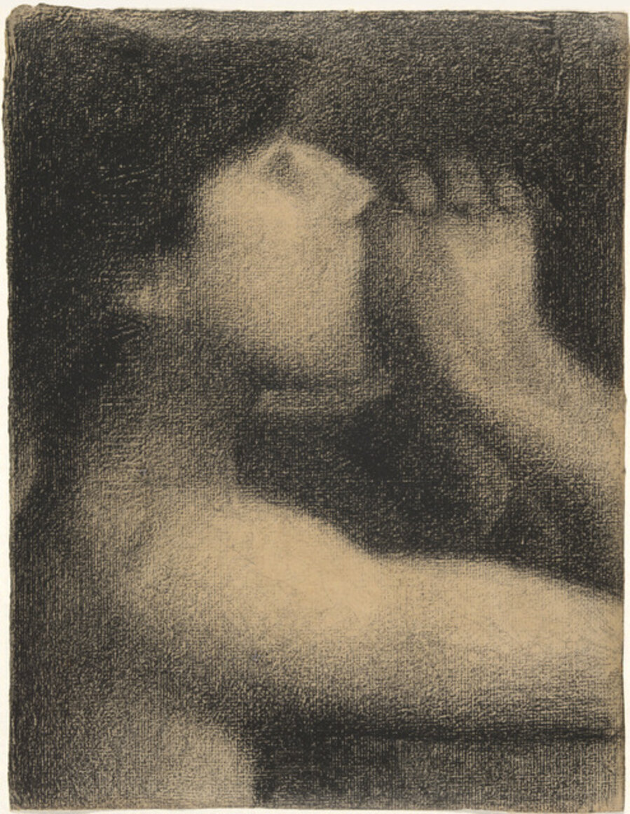 L’écho (Echo), study for Une baignade, Asnières (Bathers at Asnières)