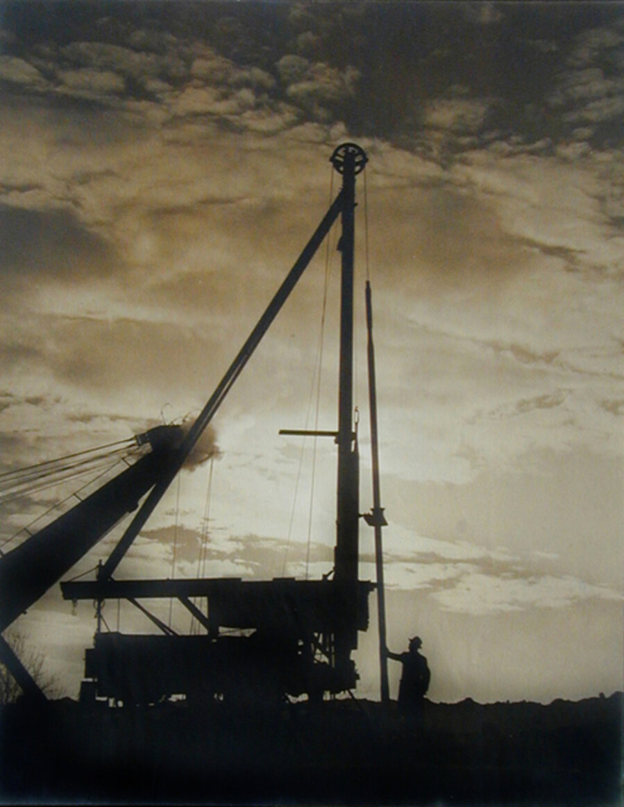 Untitled (Silhouette of Drill, Man)