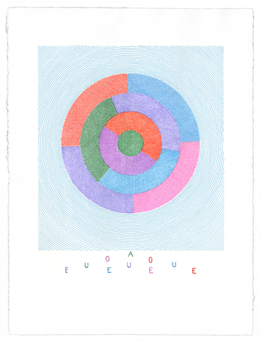Rotating Vowels ii (Available as a set of 5)