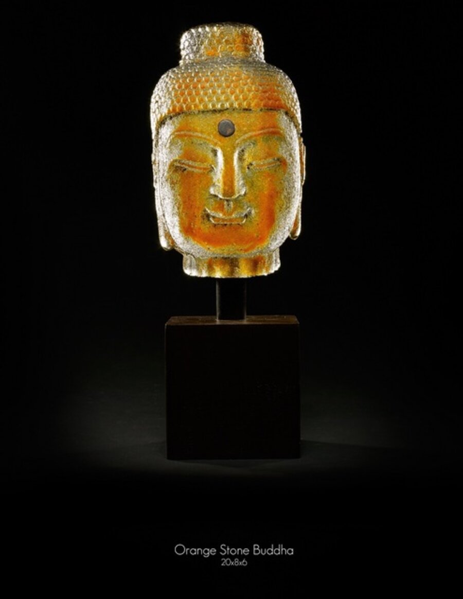 Orange Stone Buddha