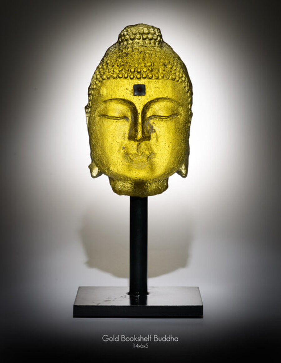 Bookshelf Buddha Gold