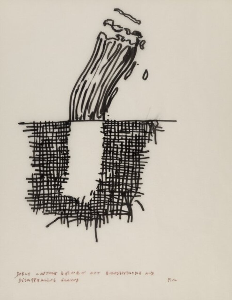 Double Capture Between Cut Brushstroke and Disappearing Ground