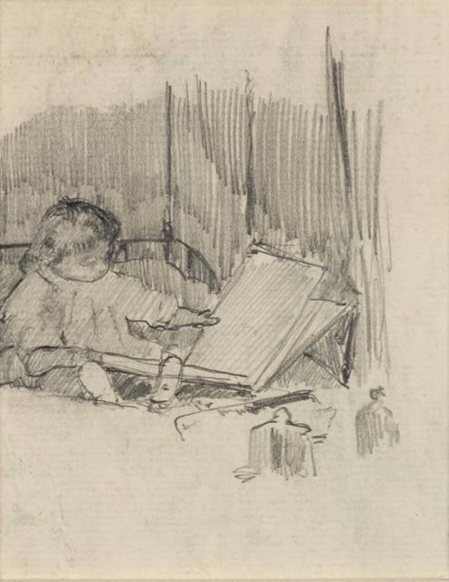 Little Girl Reading