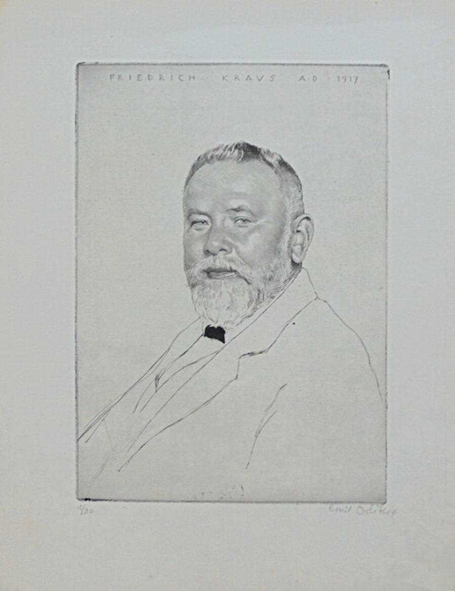Portrait of Friedrich Kraus