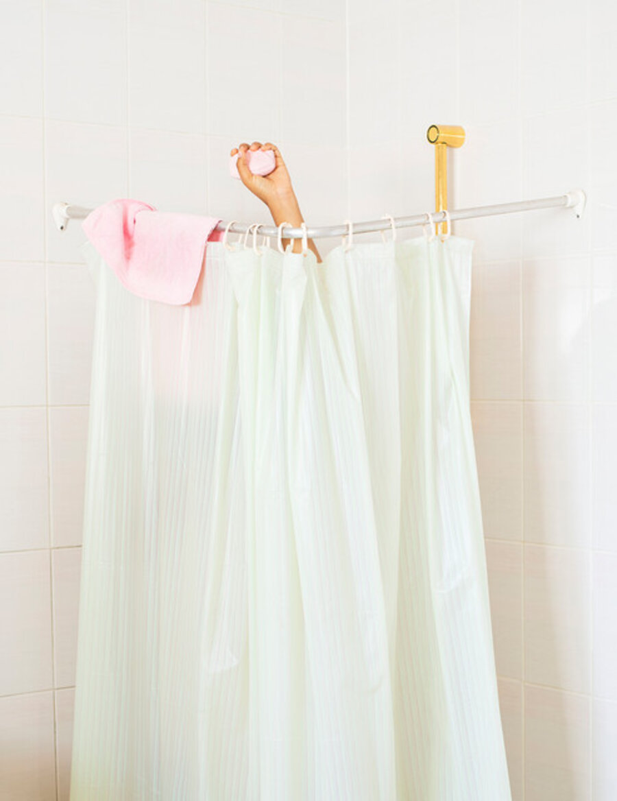 Shower with Lux Soap