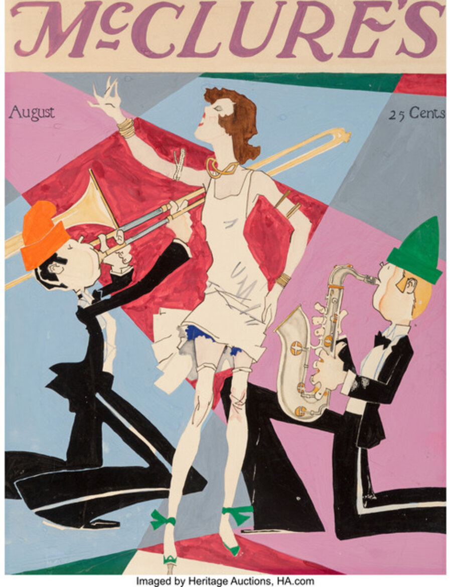Jazz, McClure magazine cover study, August