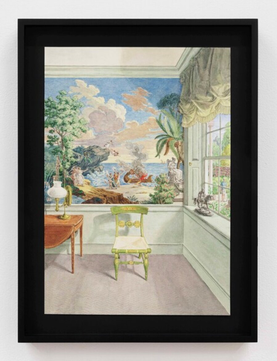 Corliss-Carrington House, Providence, Telemachus on the Island of Calypso by Dufour: Departure of Telemachus