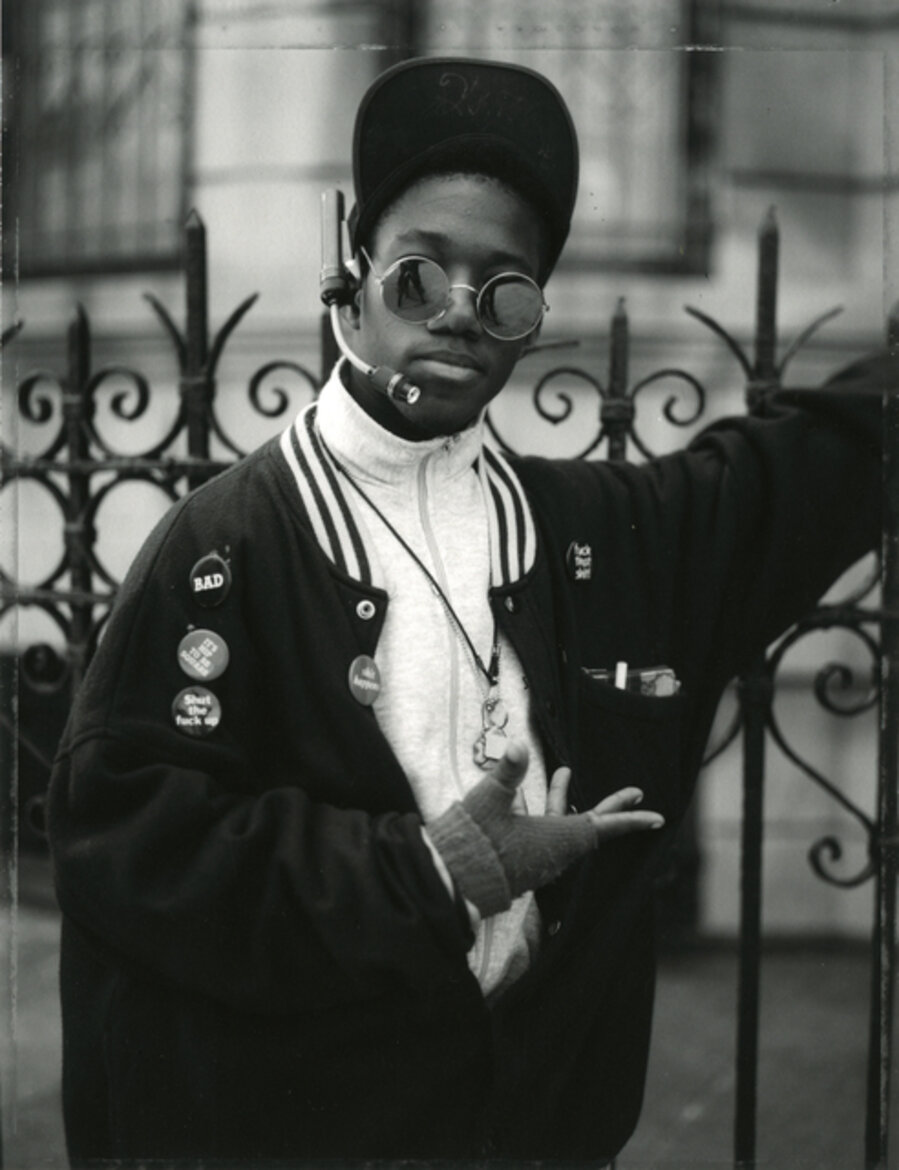 A Young MC with Buttons