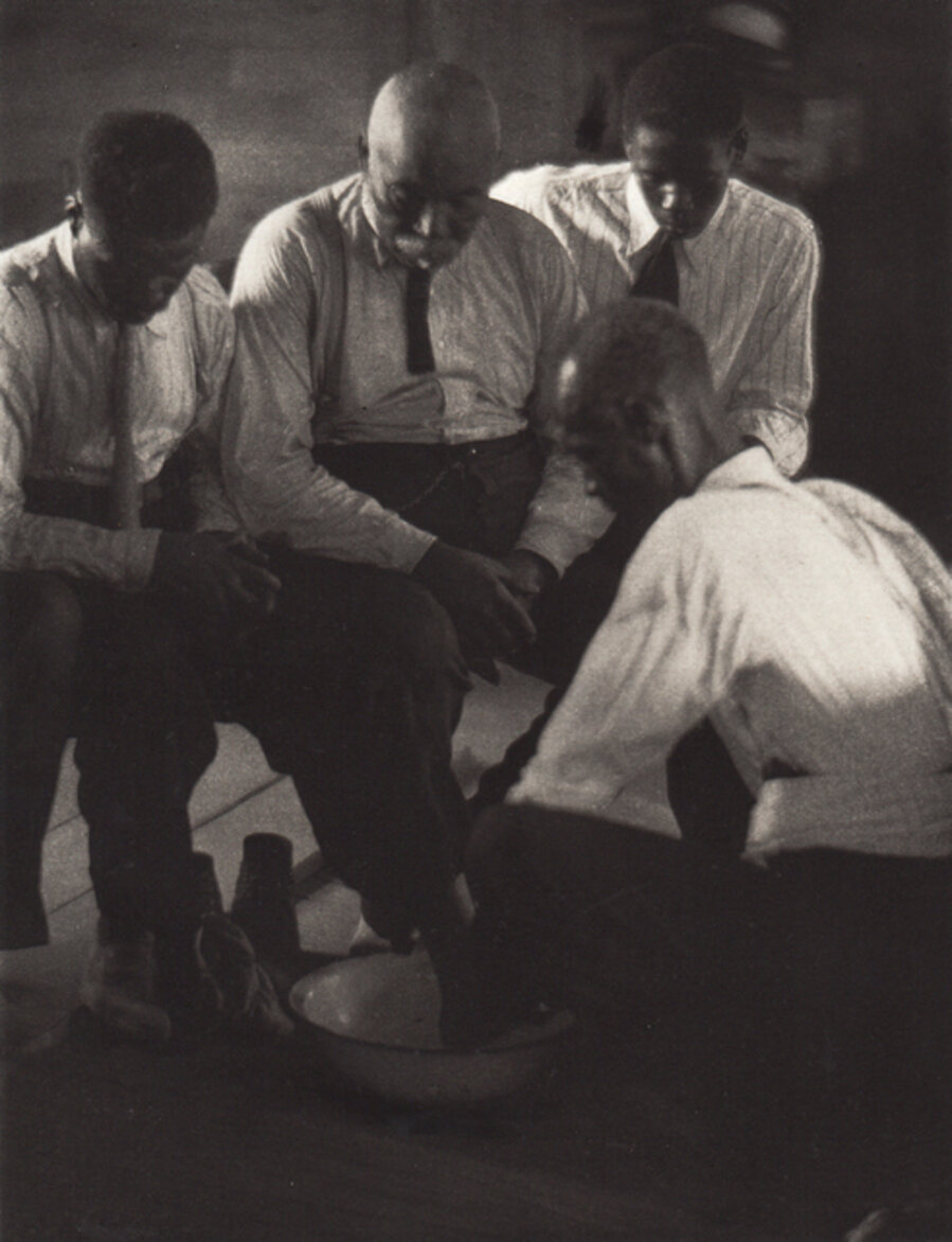 Foot-Washing Ceremony, Four Men