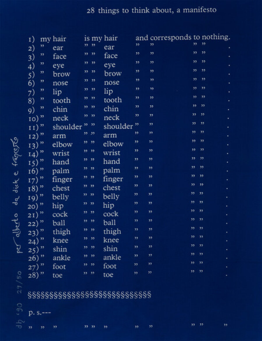 28 Things to Think About, a Manifesto