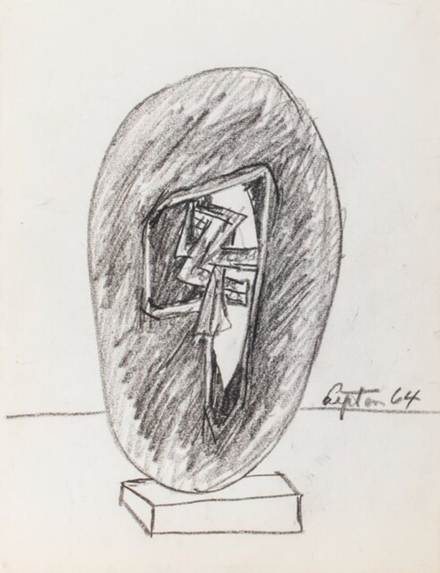 Abstract Expressionist Sculpture Study