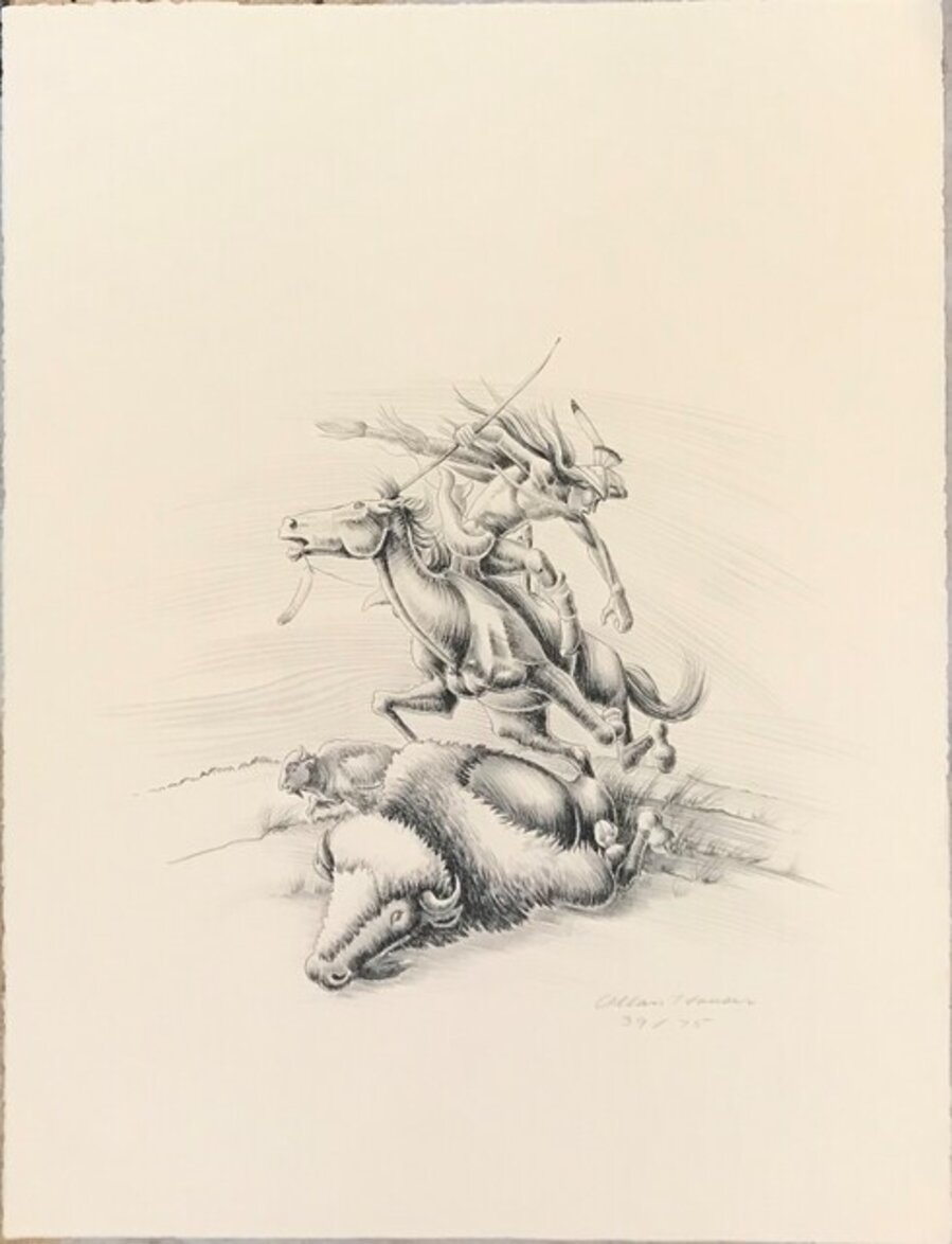 Apache Hunter on Horseback