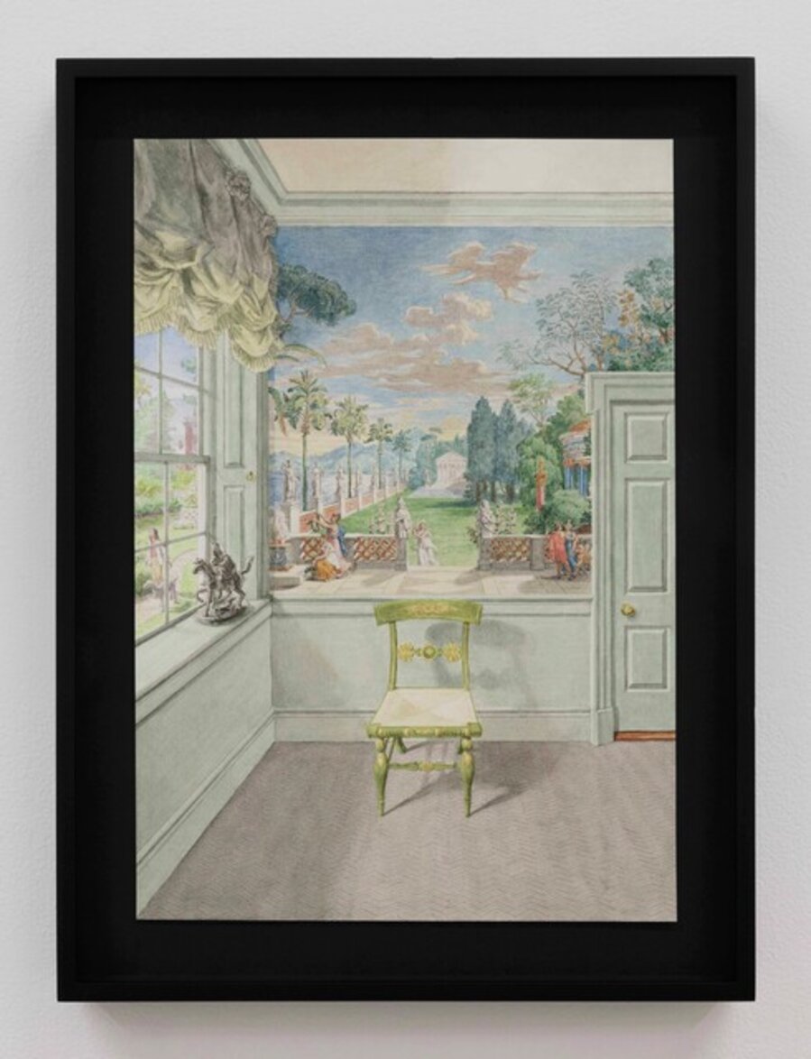 Corliss-Carrington House, Providence, Telemachus on the Island of Calypso by Dufour: Garden of Calypso