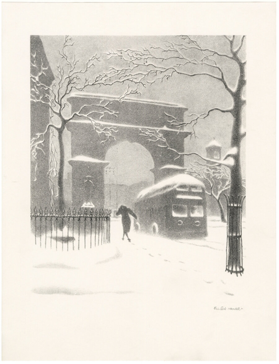 Washington Arch in Snow