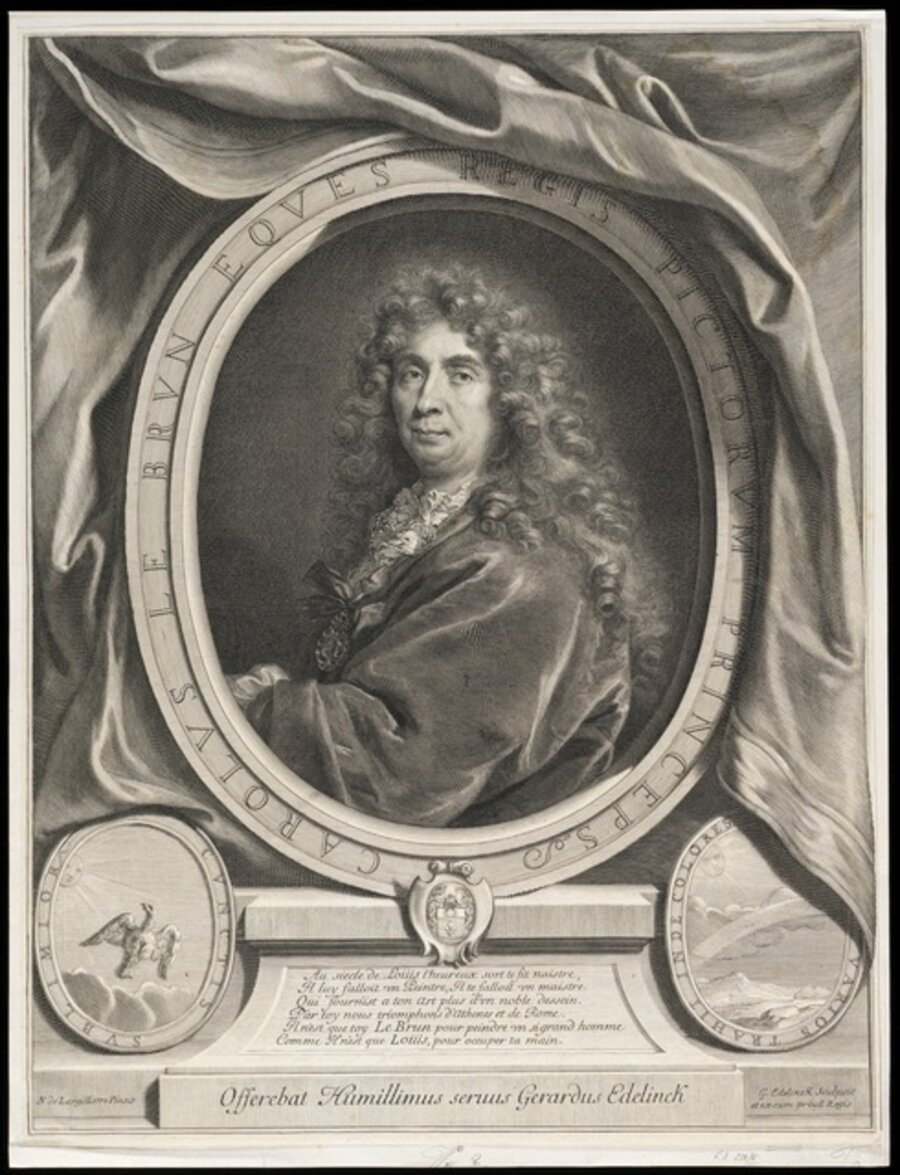 Carolus Le Brun eques regis pictorum princeps