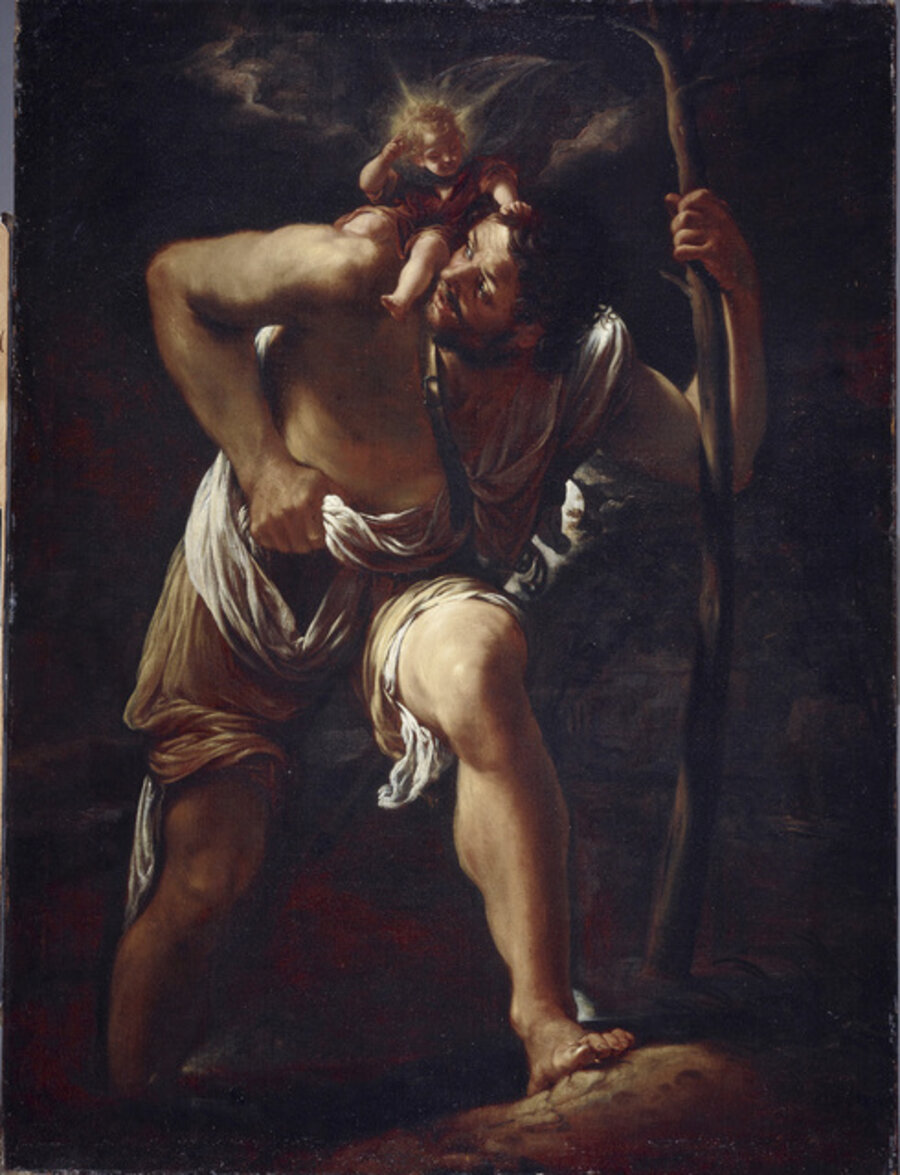 Saint Christopher carrying the Infant Christ