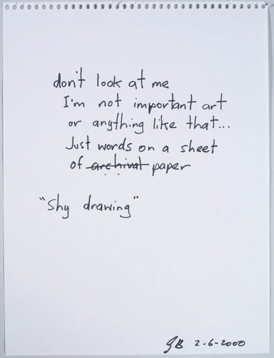 Untitled (Shy Drawing)