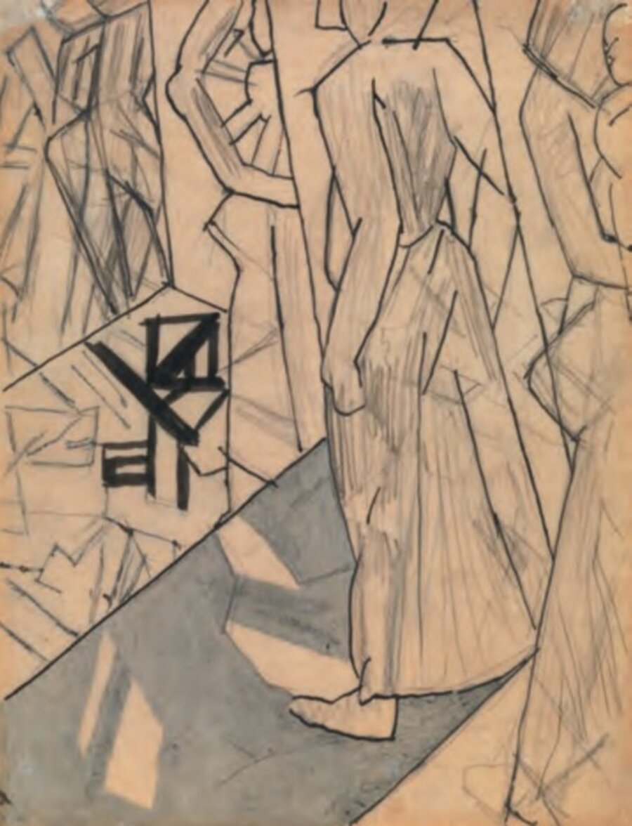 Study for 'The Players'