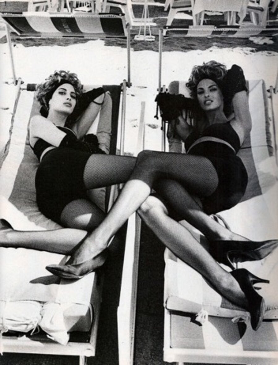 Christy Turlington, Linda Evangelista, VOGUE Italia,