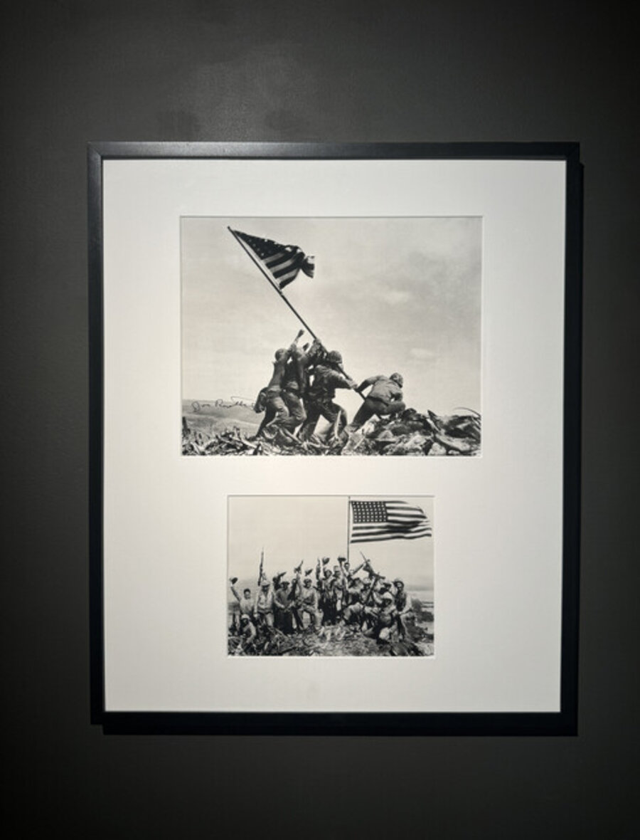 Raising the Flag on Iwo Jima & Marines of the Second Battalion, 28th Regiment, Fifth Division