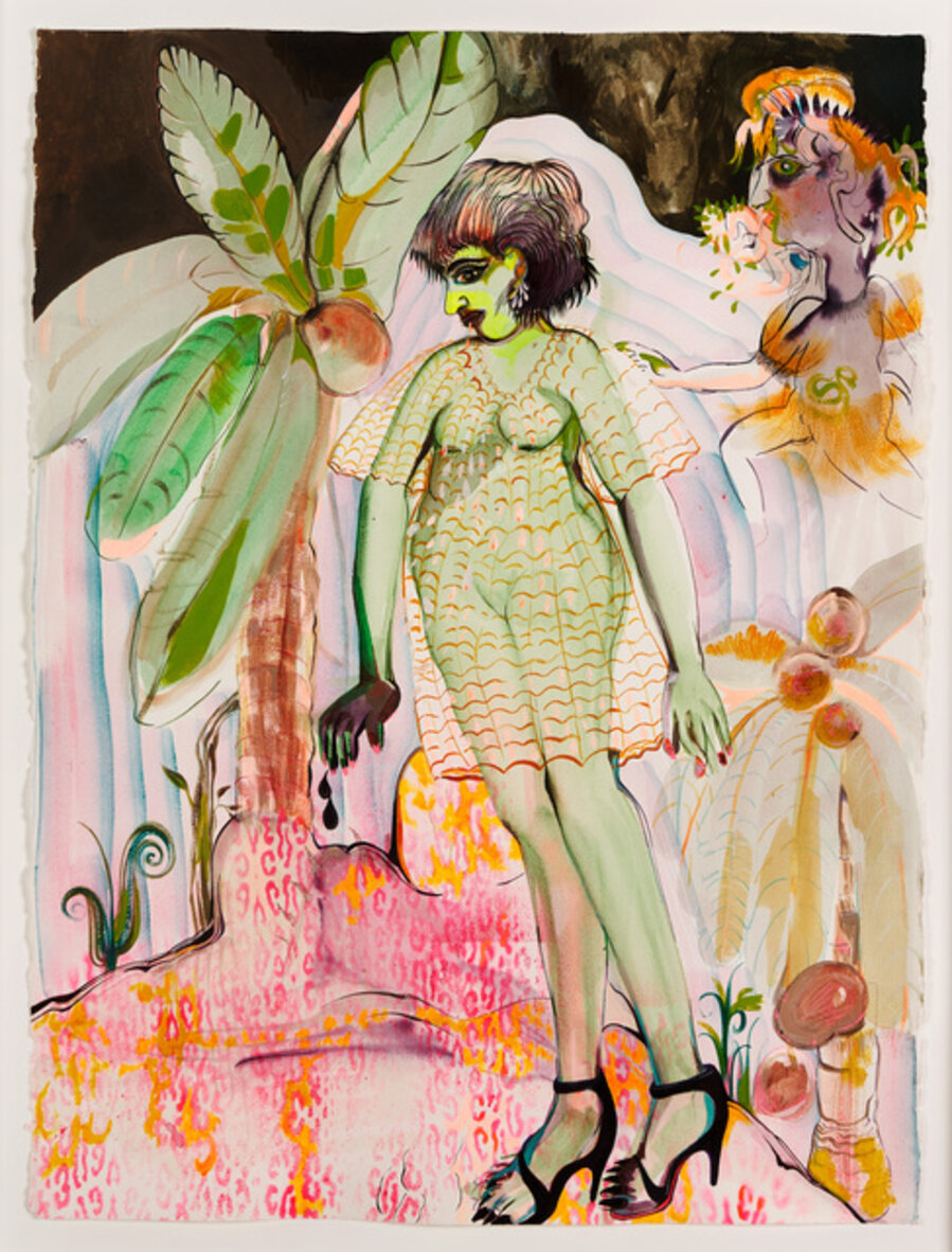 Tropical profit, authentic dress, fish net braids, beads in bundles, Italian shoes, indigo dyed cottons, muslin or chintz, in her pineapple dress, alien edict, improper English she canopied among the merchants not really made of gold, diamond or coal, made of four-footed commerce stood.