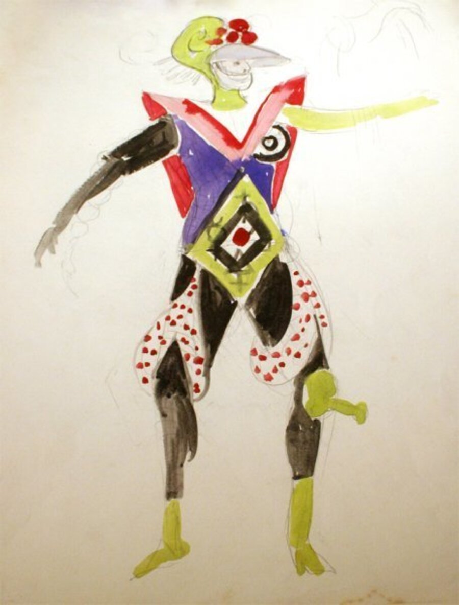Standing Male Figure (Costume Study for The Four Temperaments)