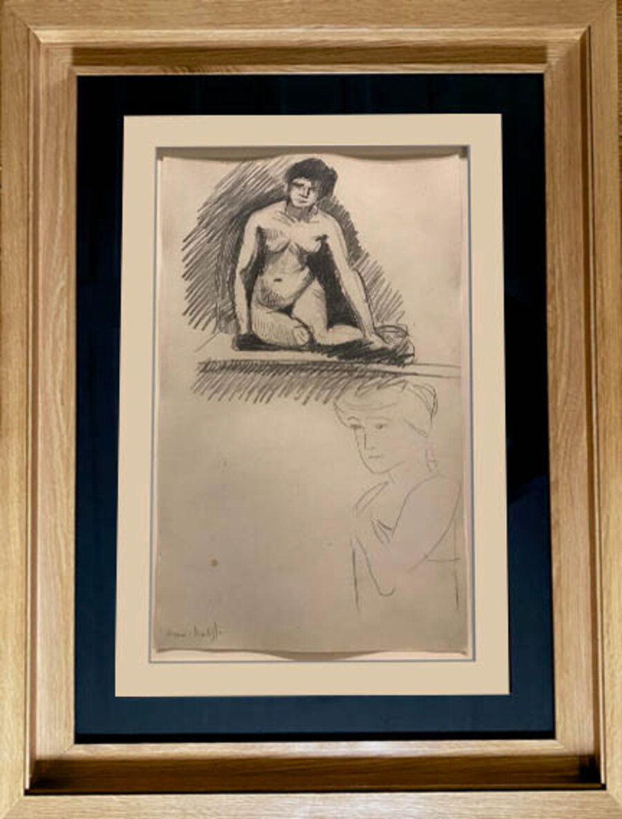 Femme nue assise