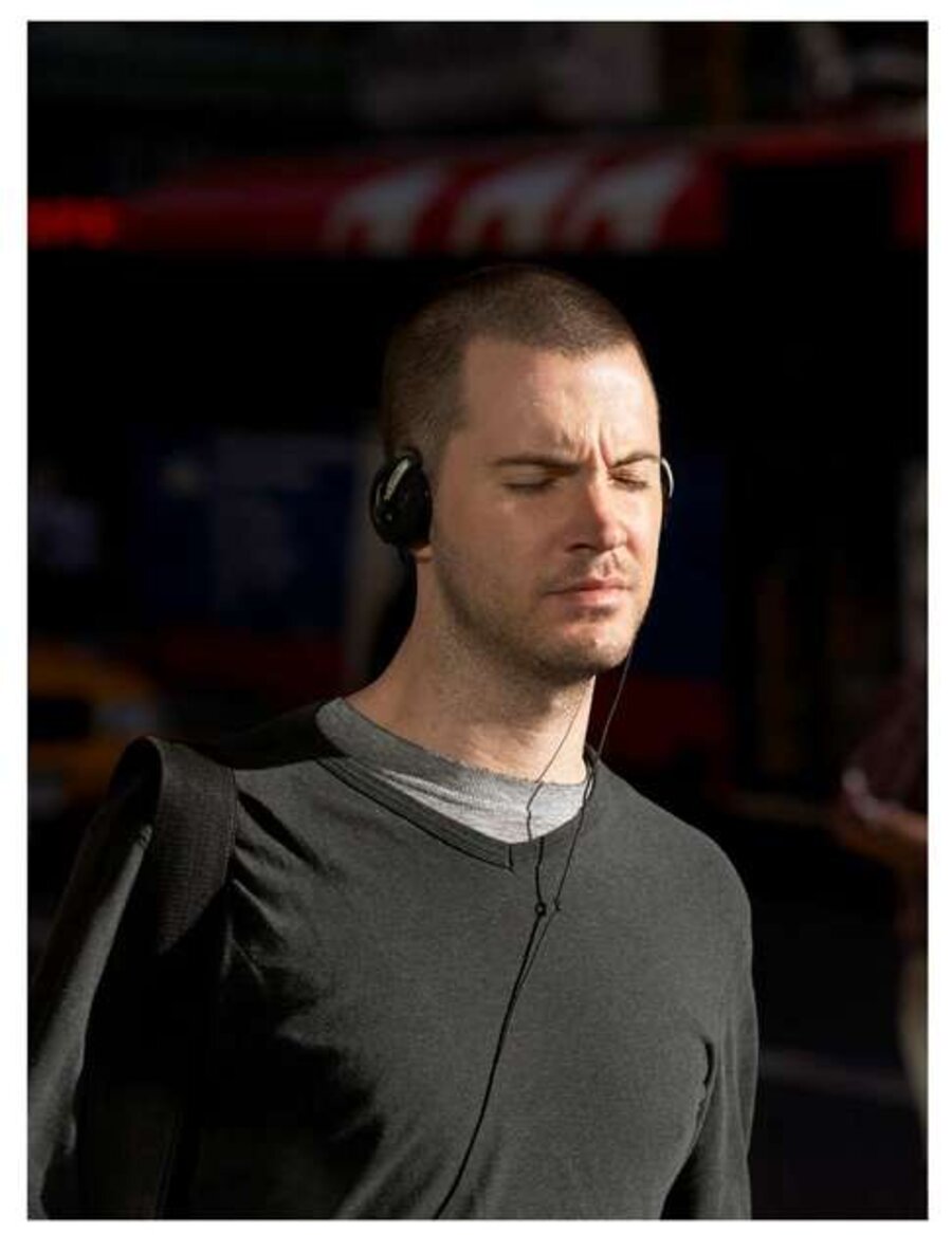 Sightless (Young Man Black Sweater with Headphones)