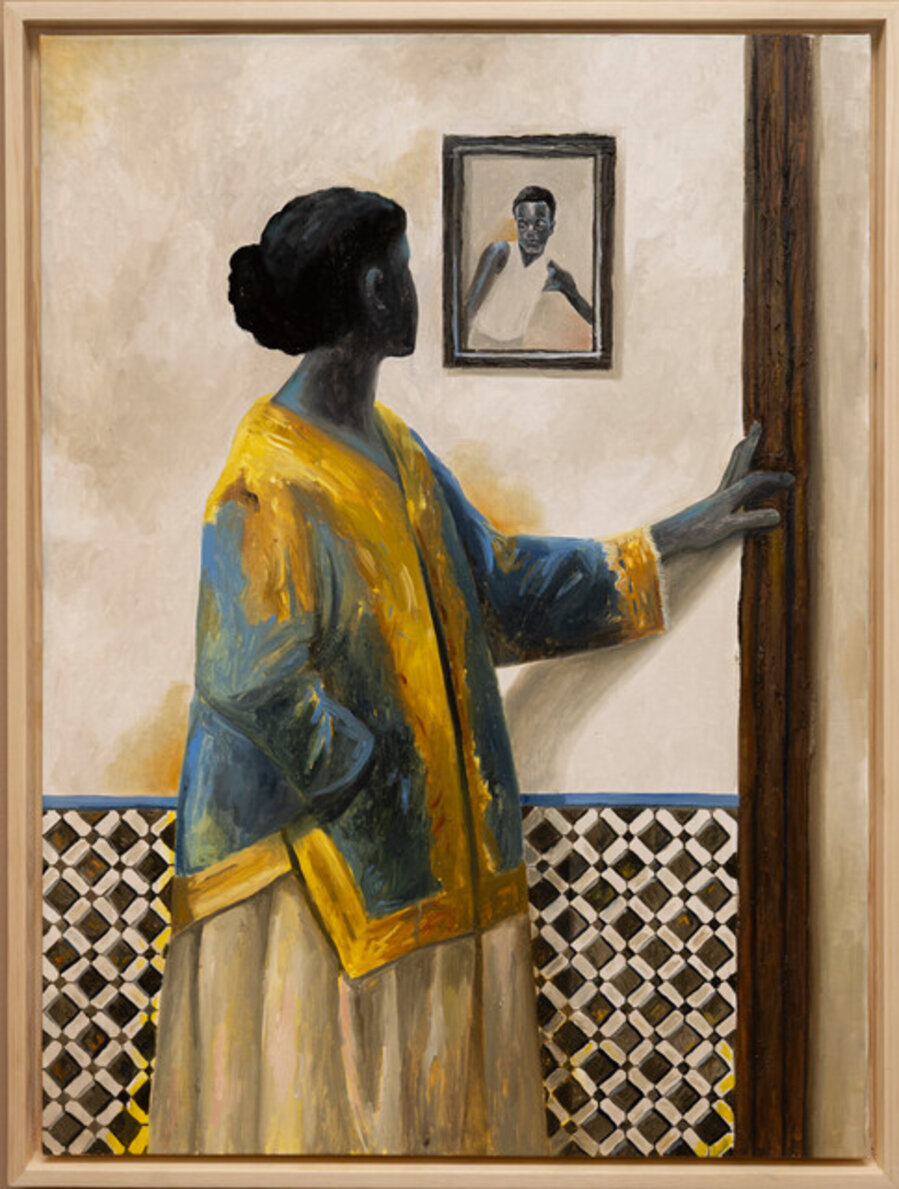 La femme et le portrait