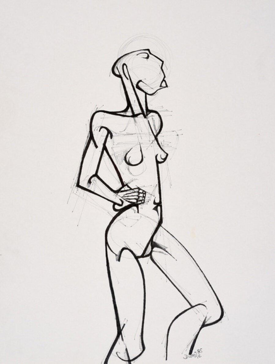 Untitled (Standing Nude with Hands on Hips)